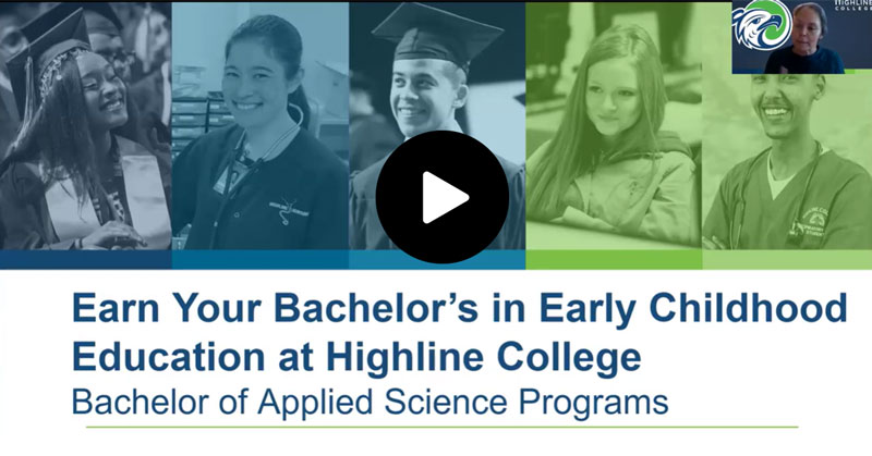 Video about how to earn your BAS in Early Childhood Education